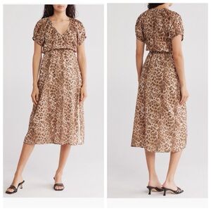 Steve Madden Animal Print A-Line Leopard Print Dress XL NWT